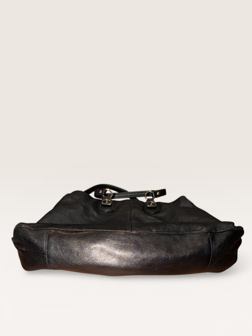 Coach Ashley Black Leather Satchel Vintage Y2K Slouchy Top Handle Bag - Picture 7 of 10